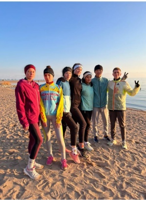 Шолпон-Ата қаласында жеңіл атлетика бойынша оқу-жаттығу жиыны өтуде