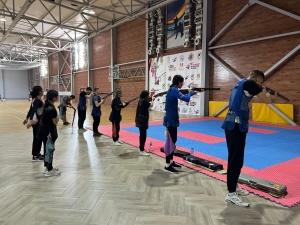 Стенд  атудан Әлем кубогінің сайысы қарсаңында оқу-жаттығу жиыны Түркістан облысында өтуде